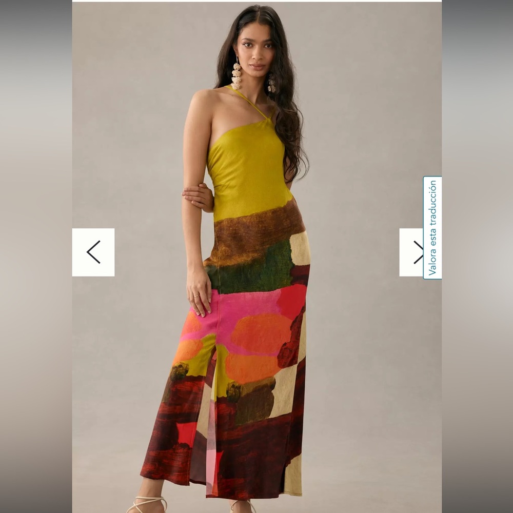 Anthropologie Multicolor Bl-nk Slip Dress